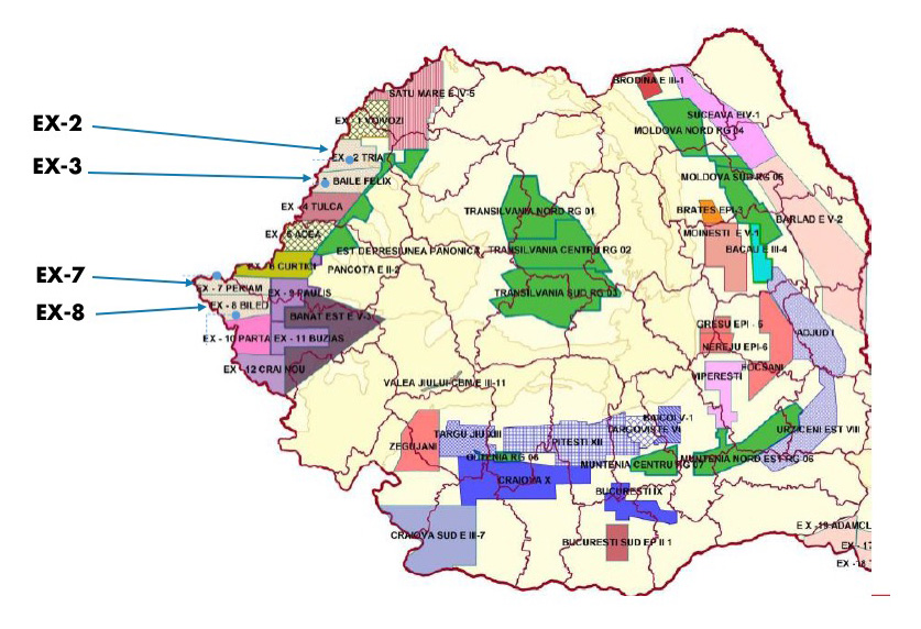 Map of Romania